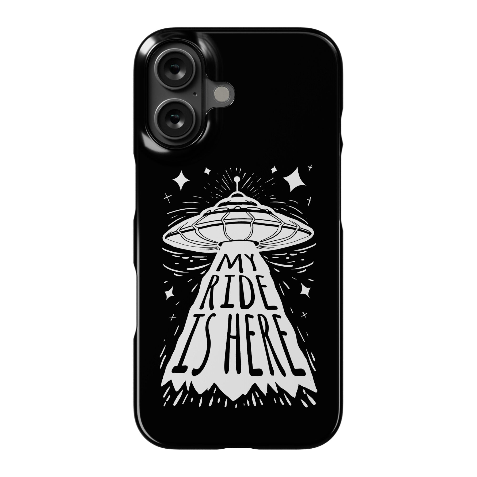 My ride Is Here Phone Case